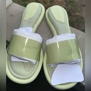 Cult Gaia Lime Green Slides Size 40 / US 10